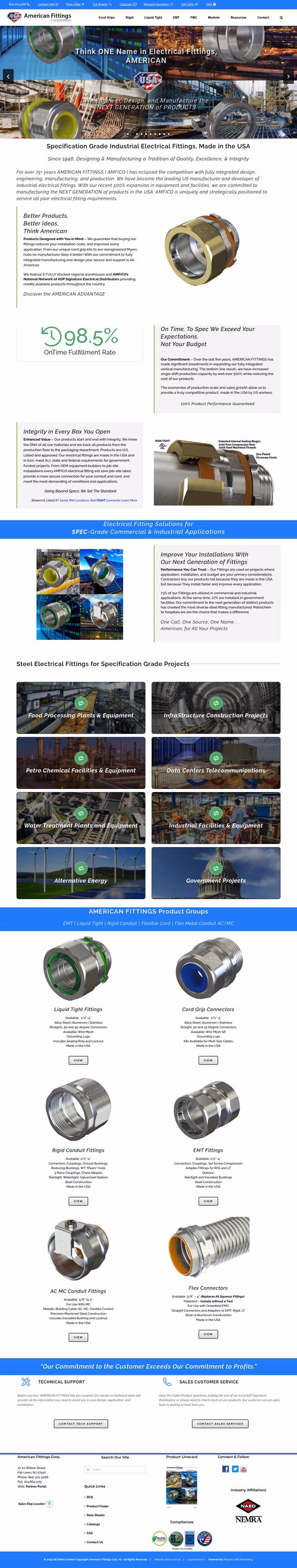 American-Fittings Homepage 1440px