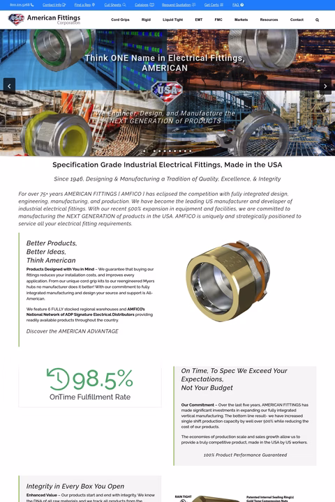 American-Fittings Homepage 1440px