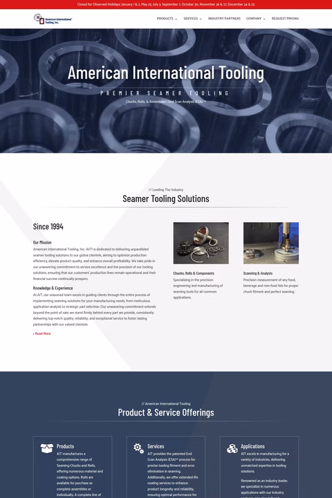 American-International-Tooling Homepage 1440px
