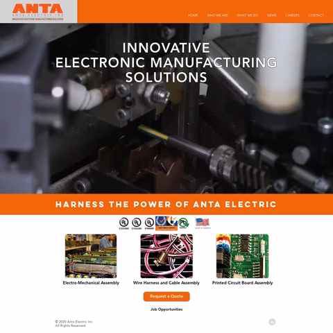 Anta-Electric Homepage 1440px
