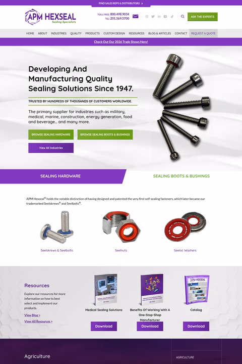 Apm-Hexseal Homepage 1440px