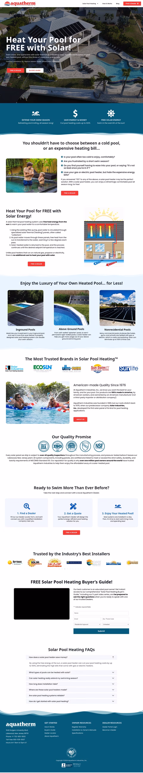 Aquatherm-Industries Homepage 1440px