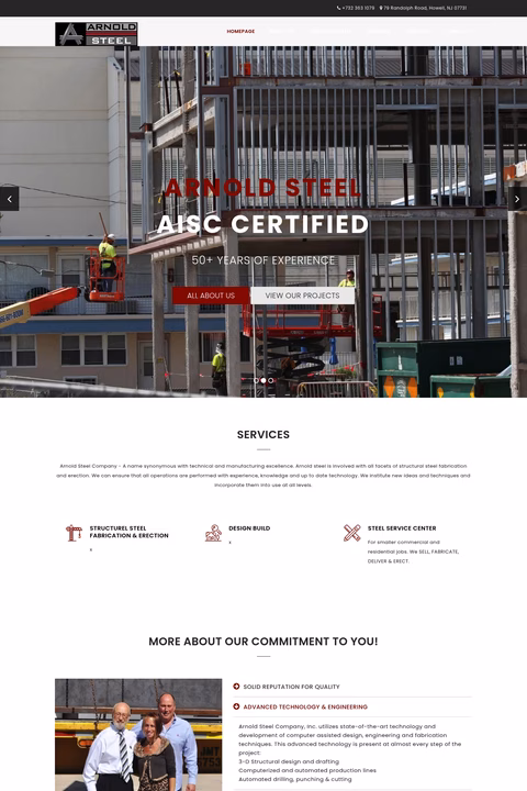 Arnold-Steel Homepage 1440px