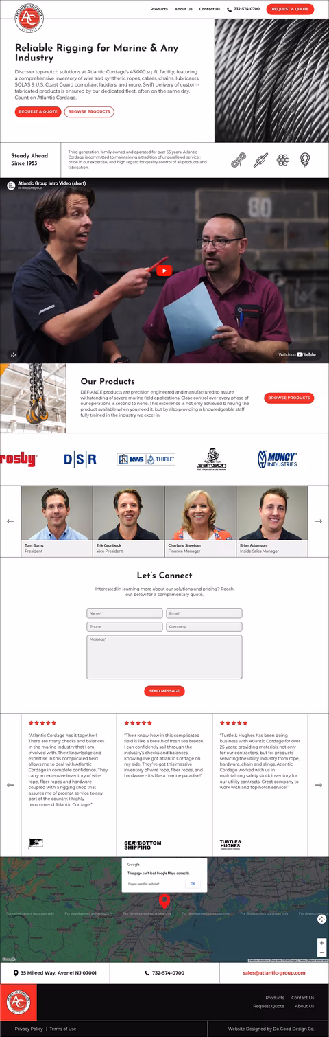 Atlantic-Cordage Homepage 1440px