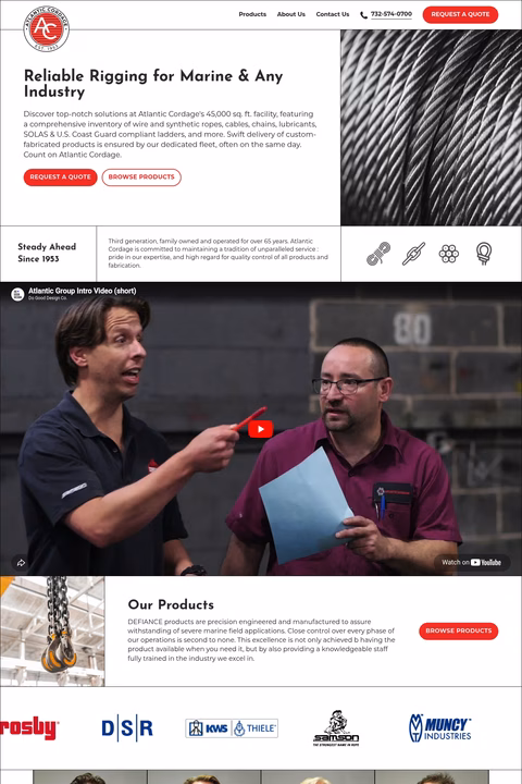 Atlantic-Cordage Homepage 1440px