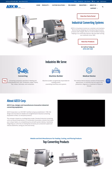 Azco-Corporation Homepage 1440px