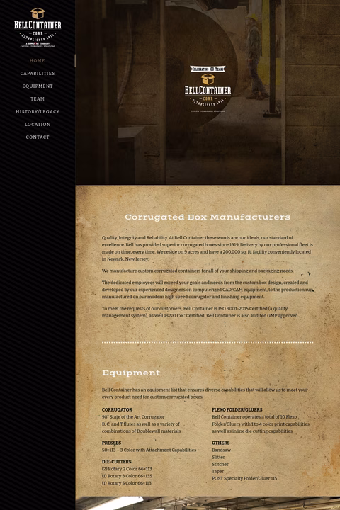 Bell-Container Homepage 1440px