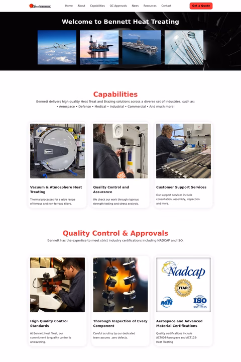 Bennett-Heat-Treating Homepage 1440px