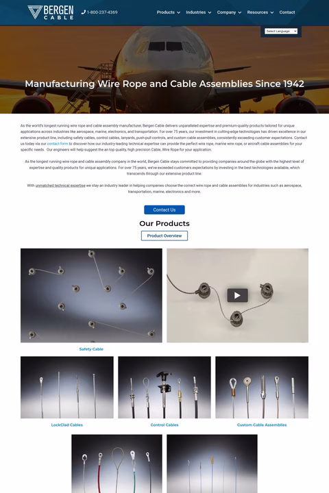 Bergen-Cable-Technology Homepage 1440px