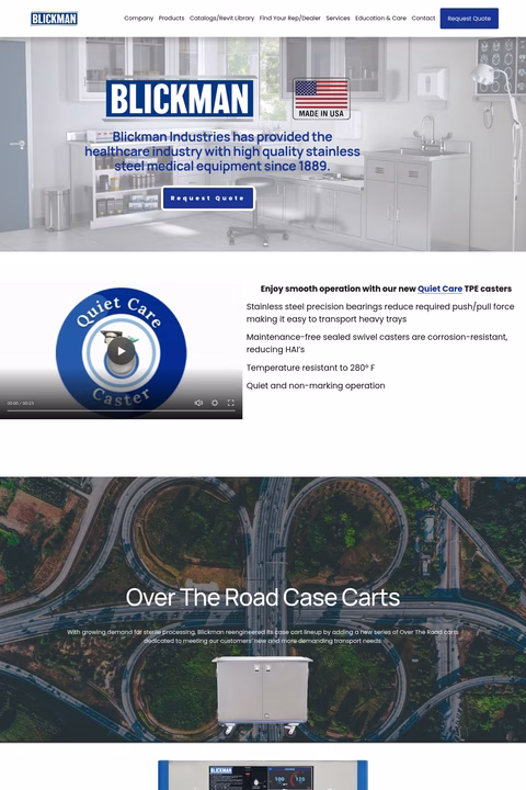 Blickman-Industries Homepage 1440px