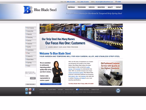 Blue-Blade-Steel Homepage 1440px