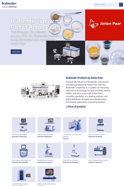 Brabender Homepage 1440px