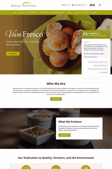 Breadpartners Homepage 1440px
