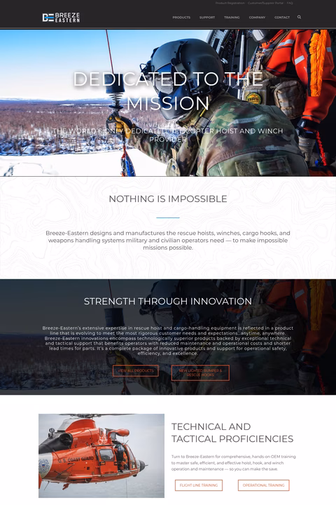Breeze-Eastern Homepage 1440px