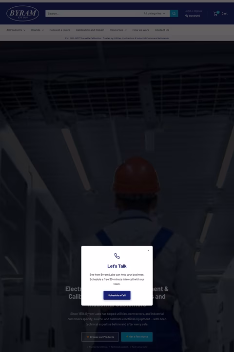 Byram-Laboratories Homepage 1440px