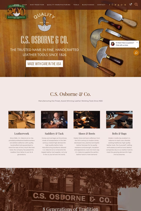 C-S-Osborne-Company Homepage 1440px