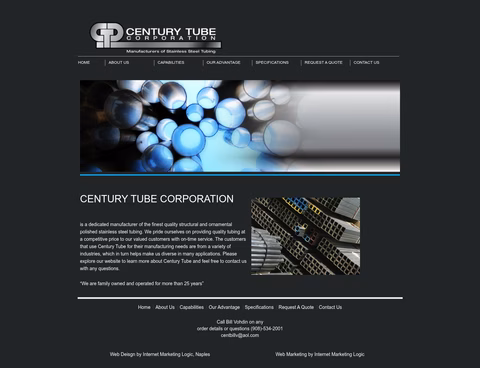 Century-Tube-Corporation Homepage 1440px