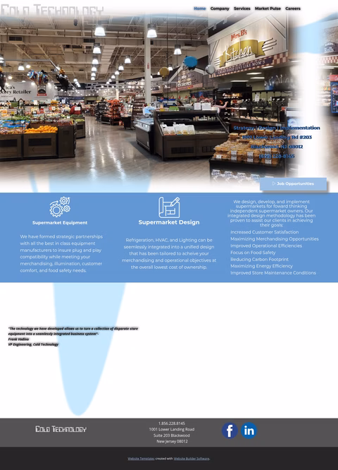 Cold-Technology Homepage 1440px