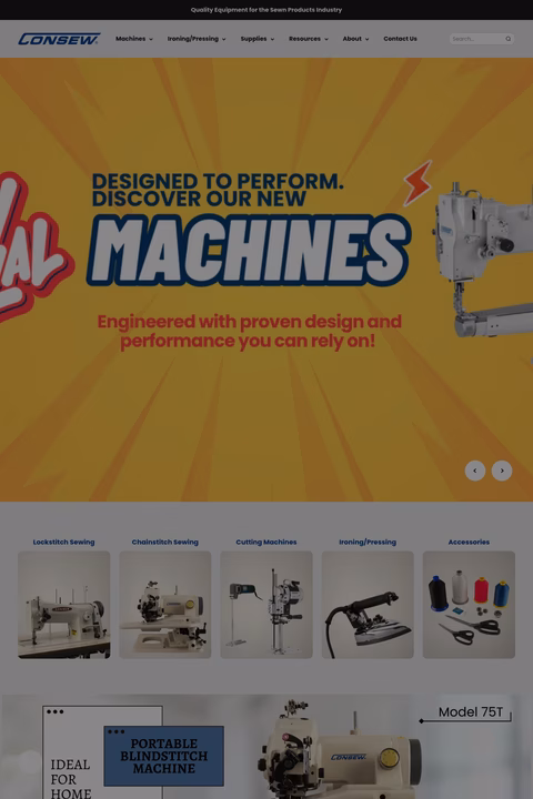 Consew Homepage 1440px