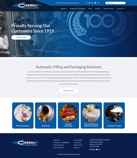 Cozzoli-Machine-Company Homepage 1440px