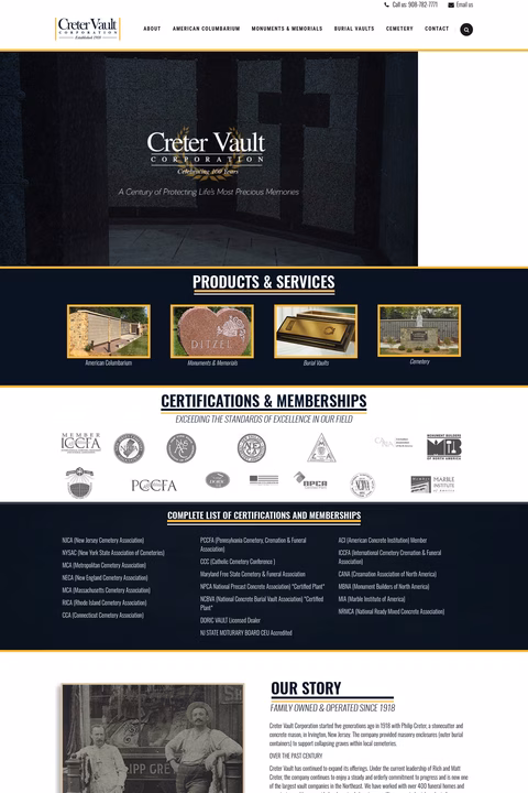Creter-Vault Homepage 1440px