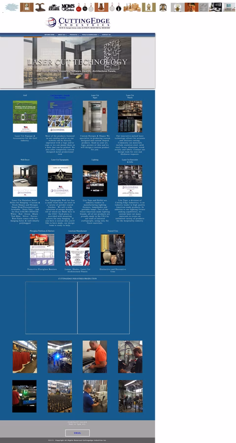 Cuttingedge-Industries Homepage 1440px
