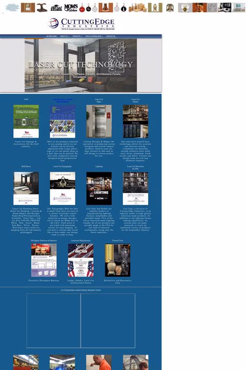 Cuttingedge-Industries Homepage 1440px