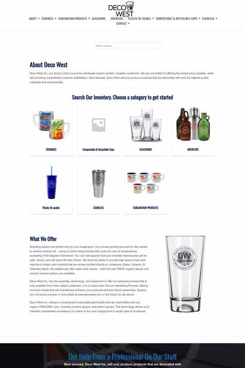 Deco-West Homepage 1440px