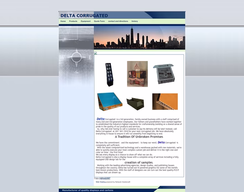 Delta-Corrugated Homepage 1440px