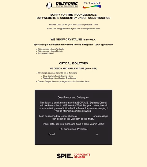 Deltronic-Crystal-Industries Homepage 1440px