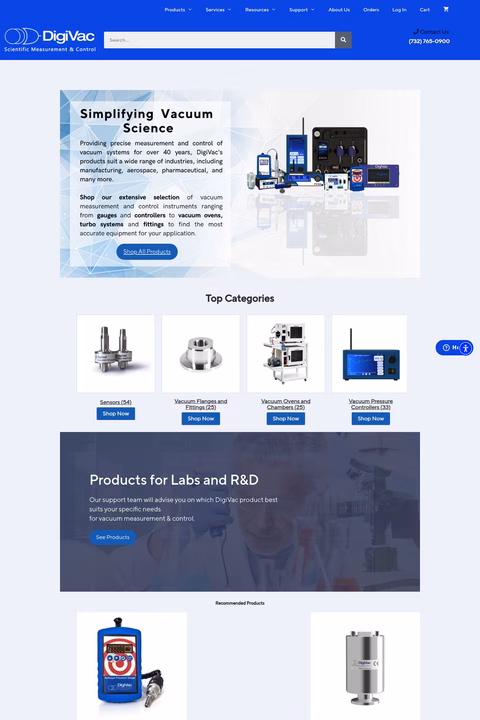 Digivac Homepage 1440px