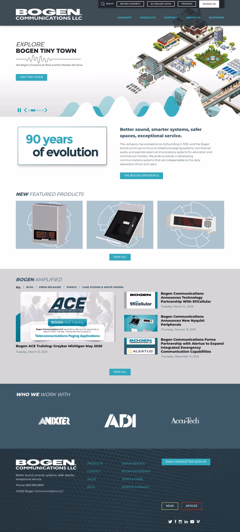 Bogen-Communications Homepage 1440px