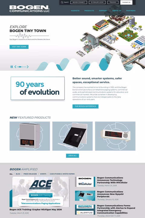 Bogen-Communications Homepage 1440px