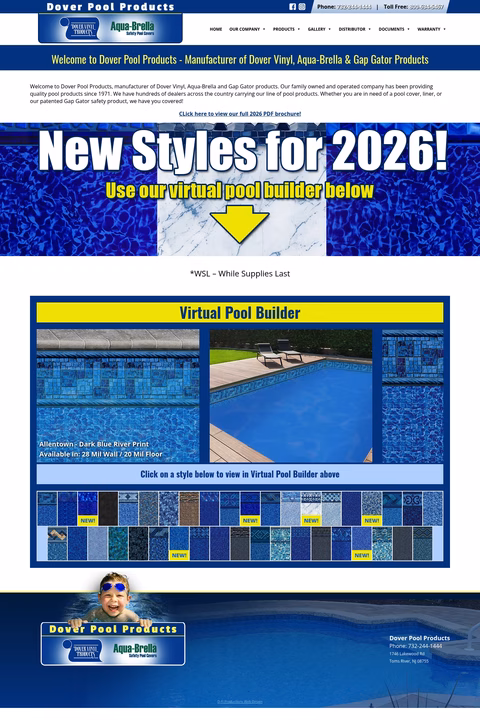 Dover-Pool-Products Homepage 1440px