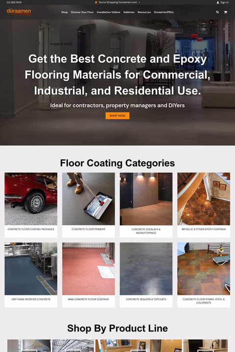 Duraamen-Engineered-Products Homepage 1440px