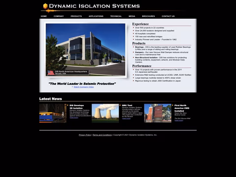 Dynamic-Isolation-Systems Homepage 1440px