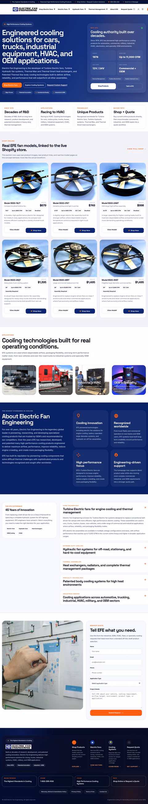 Electric-Fan-Engineering Homepage 1440px