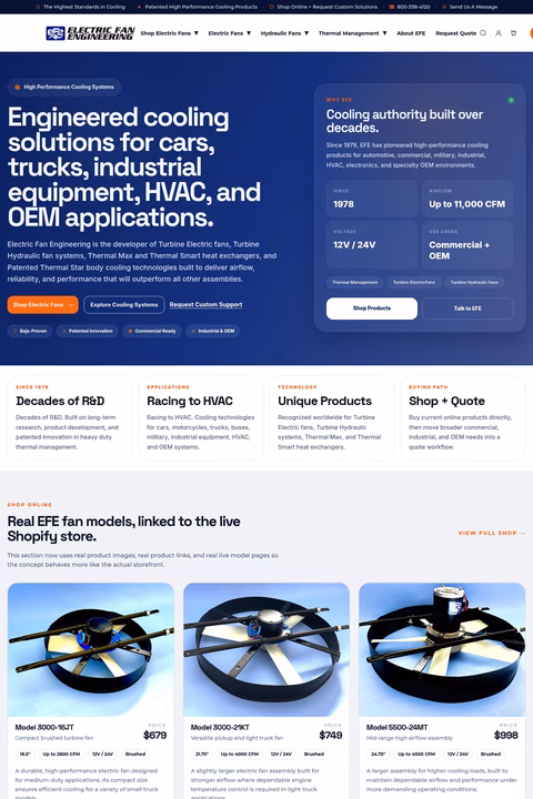 Electric-Fan-Engineering Homepage 1440px