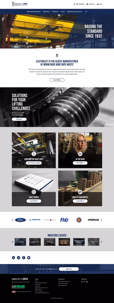 Electrolift Homepage 1440px