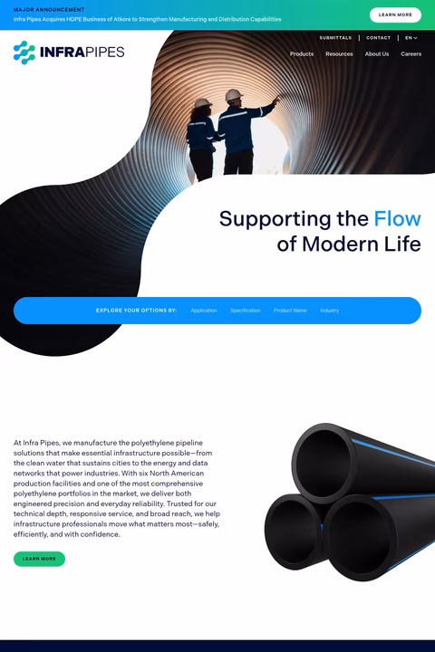 Endot-Industries Homepage 1440px