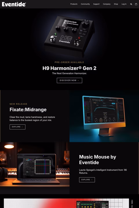 Eventide-Audio Homepage 1440px