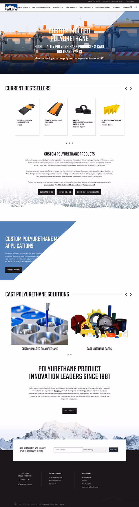 Fallline Homepage 1440px