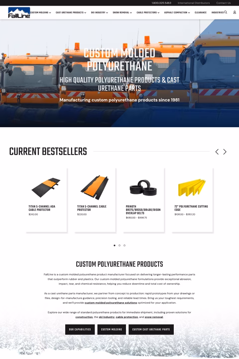 Fallline Homepage 1440px