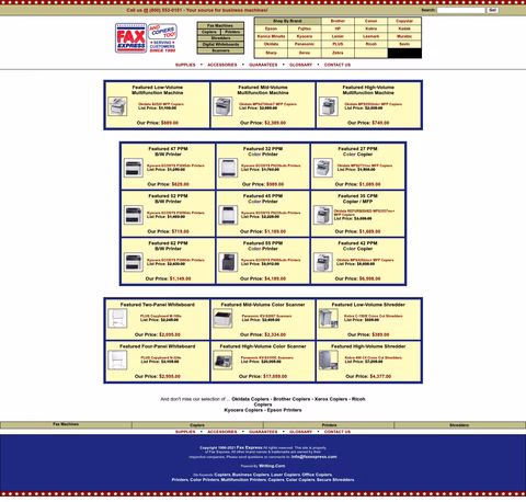 Fax-Express Homepage 1440px