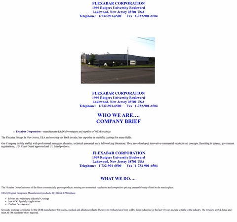 Flexabar-Corporation Homepage 1440px