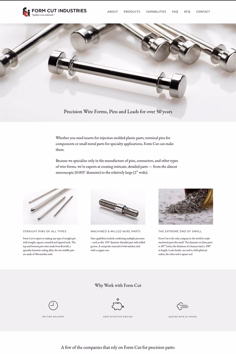 Form-Cut-Industries Homepage 1440px
