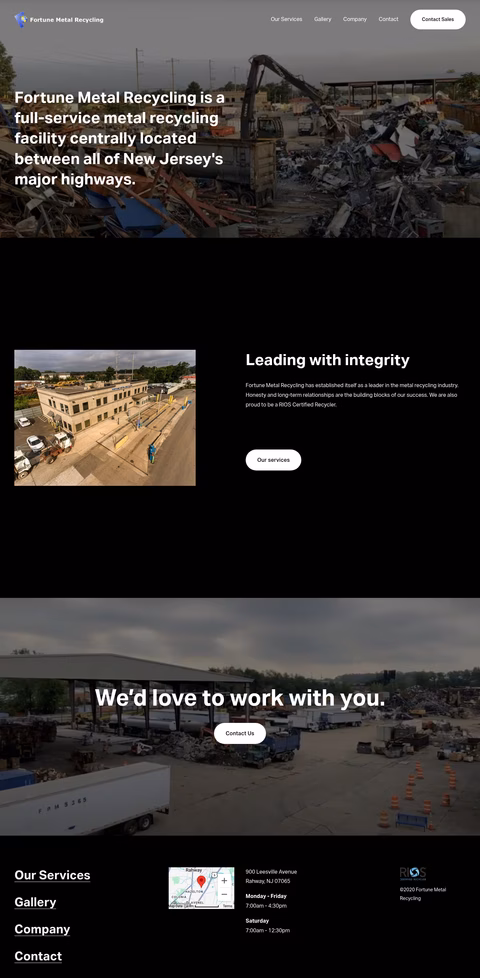 Fortune-Metal-Recycling Homepage 1440px