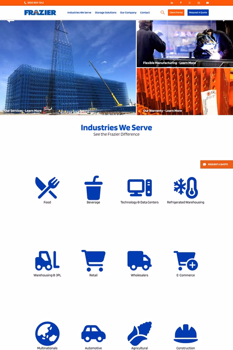 Frazier-Industrial-Company Homepage 1440px
