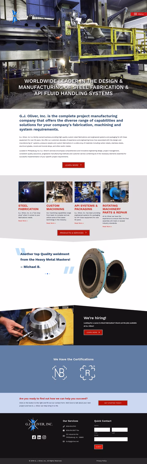 G-J-Oliver-Inc Homepage 1440px