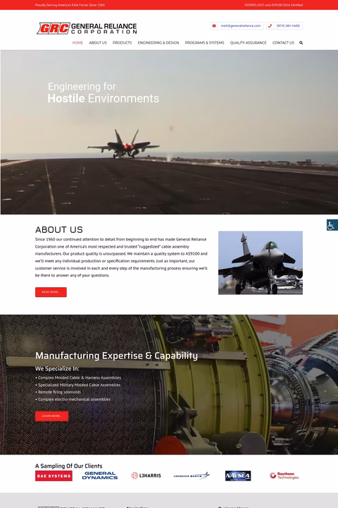 General-Reliance-Corporation Homepage 1440px